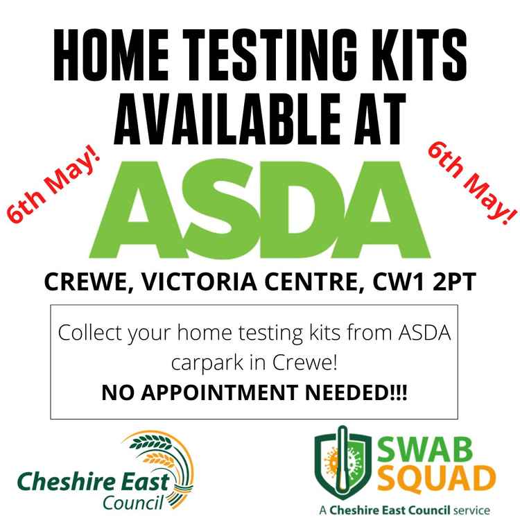 It is now easier than ever to get a COVID-19 test in Crewe. (Credit - CEC_SwabSquad)