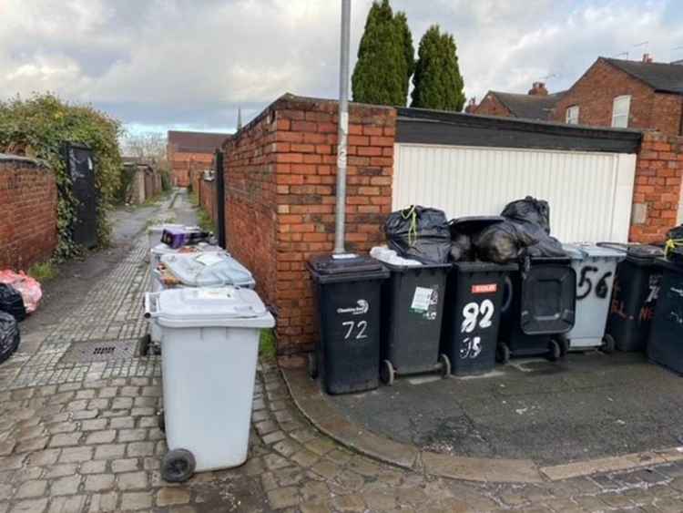 Bins on Nile Street.