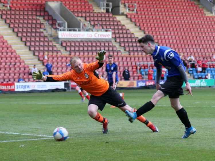 Action from the game as the Alex home shirts took on the Alex away shirts.