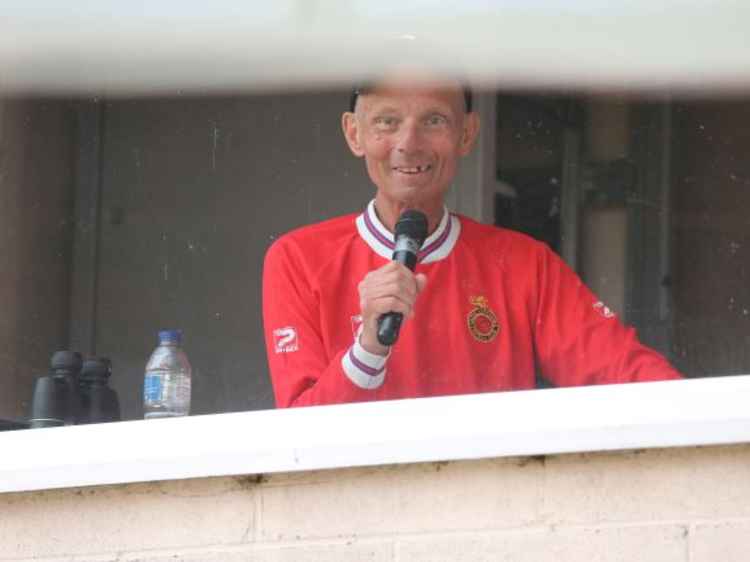 Andy in his PA system perch.