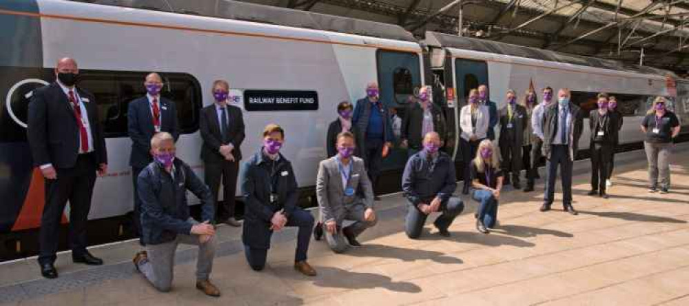 Guests gather for the Pendolino naming ceremony to launch Railway Family Week.