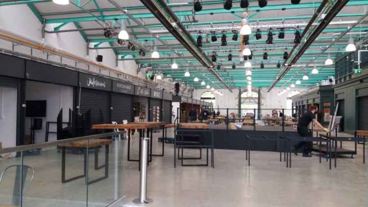 The Market Hall has been getting a final fit-out this week.