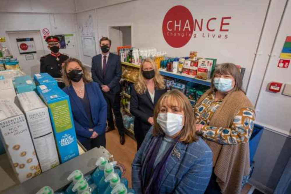 The food pantry at Chance Changing Lives has received help via a Covid grant.