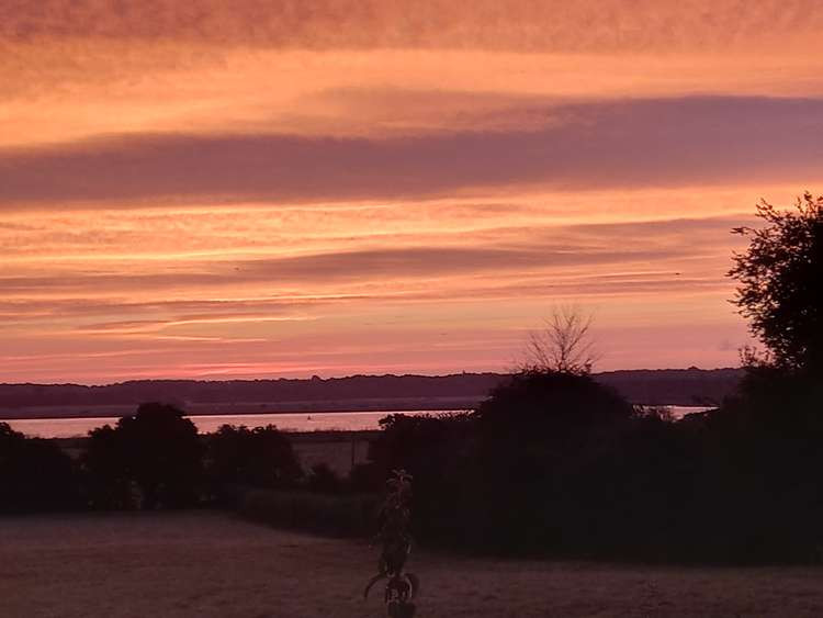 Sunset over Trimley