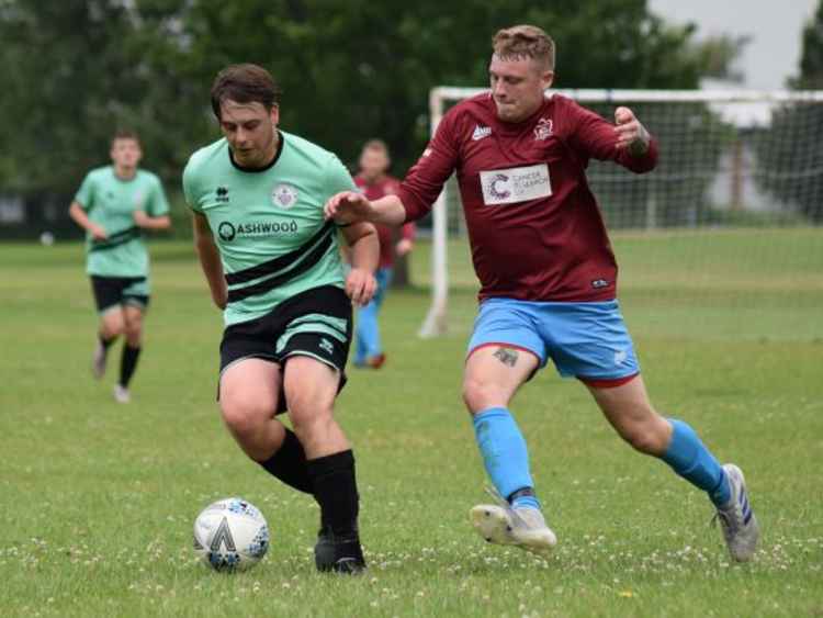 A Talbot player on the ball against Sydney Arms in the title-clinching game (Pic: Jonathan White).