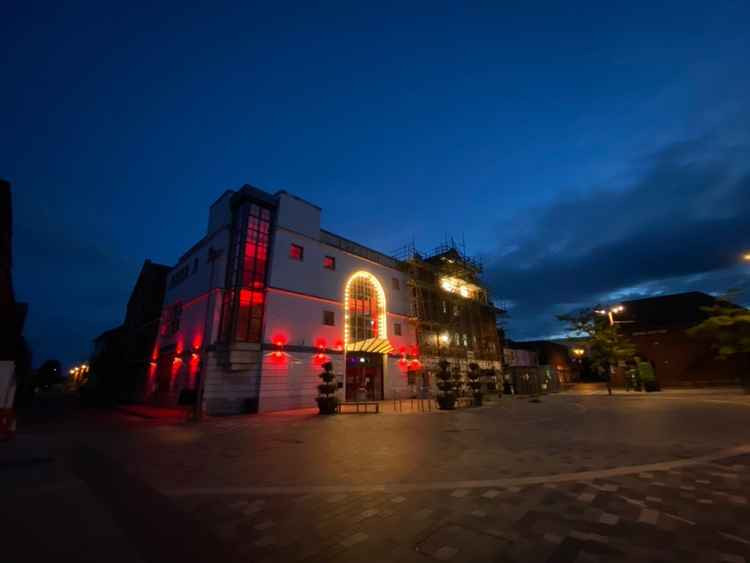 The Lyceum was lit up during the lockdown to highlight the plight of cultural venues.