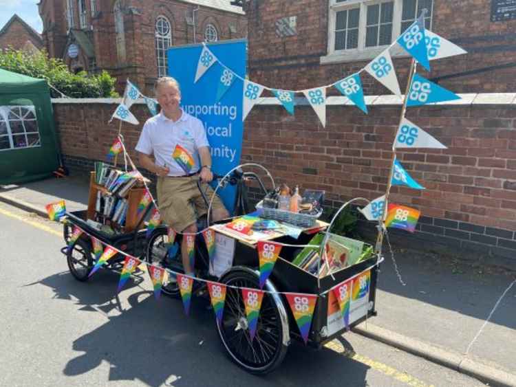 Co-op Member Pioneer Ben Wye with his stall  (Picture: Jonathan White).