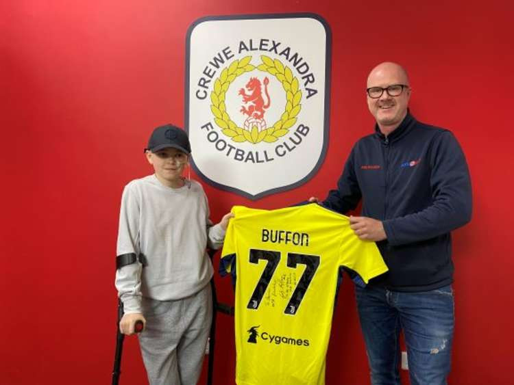 Ashton Hulme has received support from the football world, including Italian legend Gianluigi Buffon.