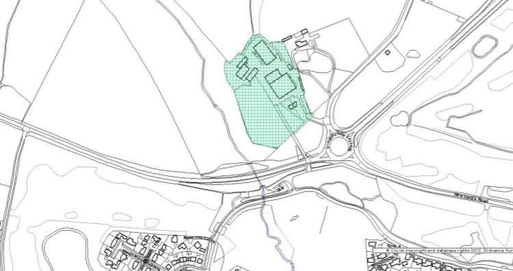 A change of condition to the hours at Weston Hall Commercial Complex (shaded) has triggered objections.