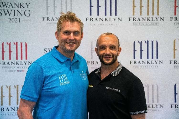 FFM Business Relations Director, Ian Cottrill, with silver Olympic medallist and two time world champion, Jamie Baulch, co-founder of BidAid.