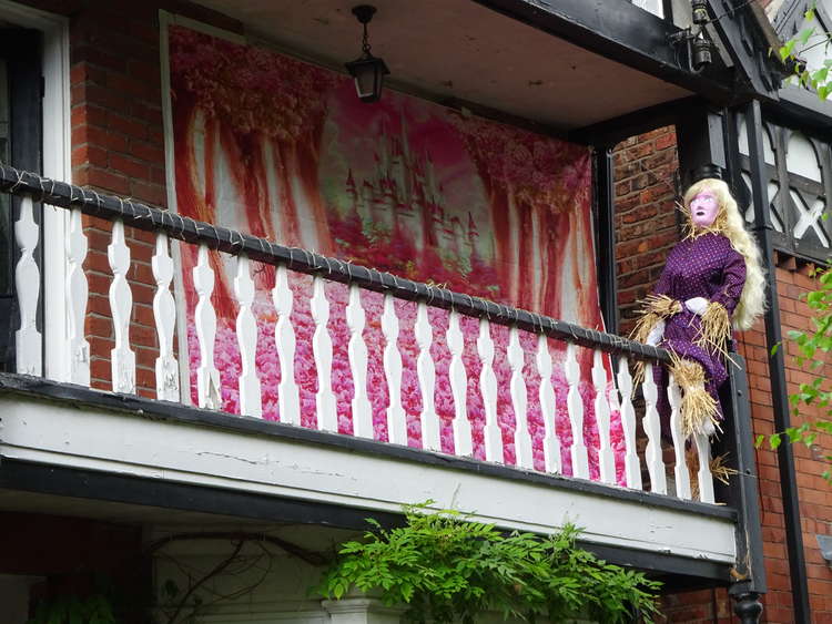 Princess on a balcony in Wellesley Avenue.