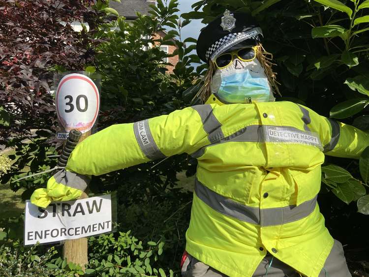 Straw enforcement in Crewe Road.