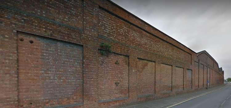 The former wall on West Street (Google Street View).