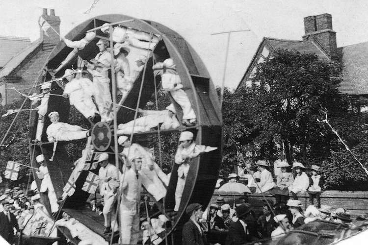 The carnival procession was full of imagination in its early years (Old carnival pictures courtesy of Crewe Town Council).