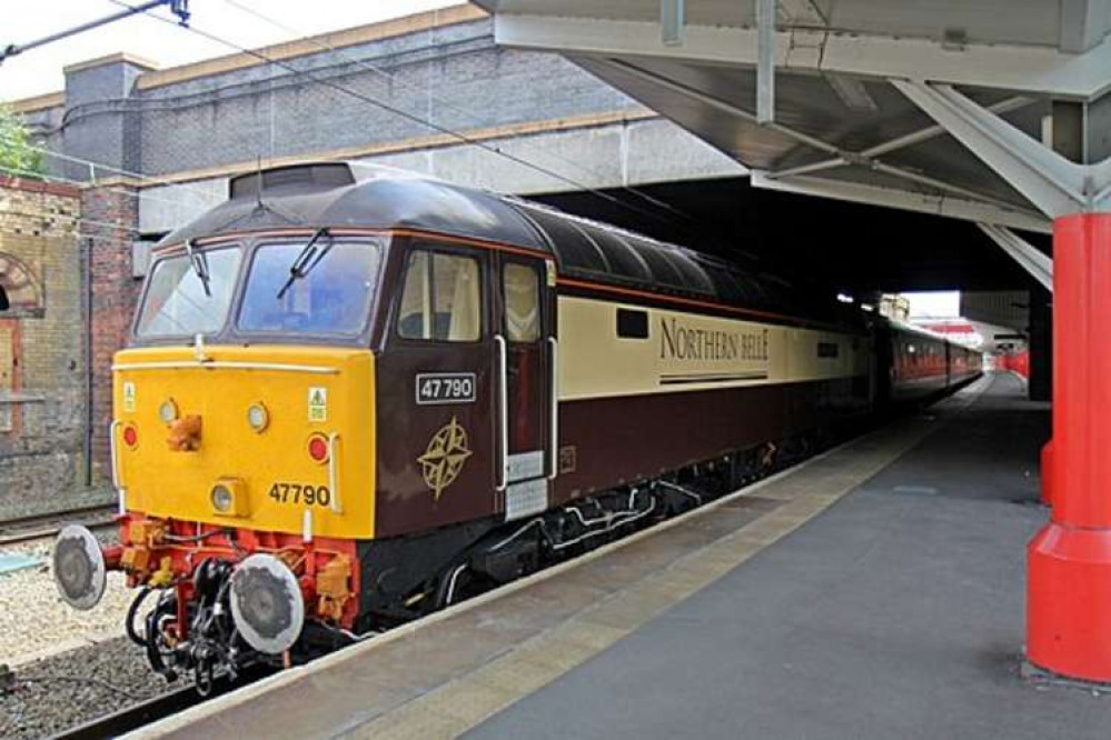 Northern Belle at Crewe Railway Station.