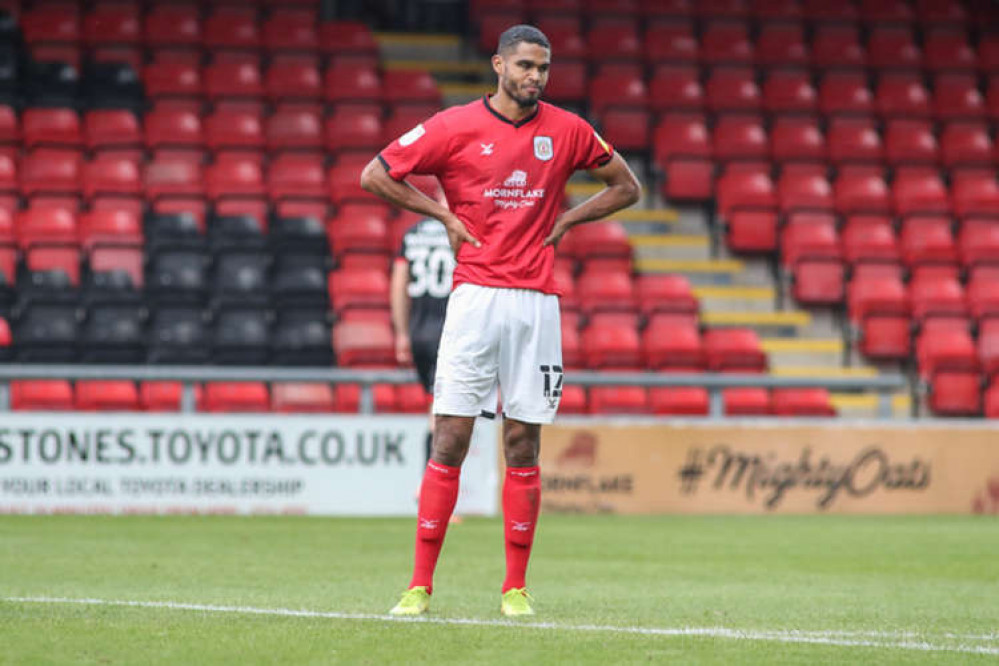 Mikael Mandron: hit back for Crewe after the break.