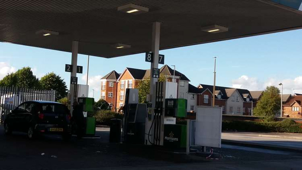 Motorists were filling up again at Morrisons today (Wednesday).