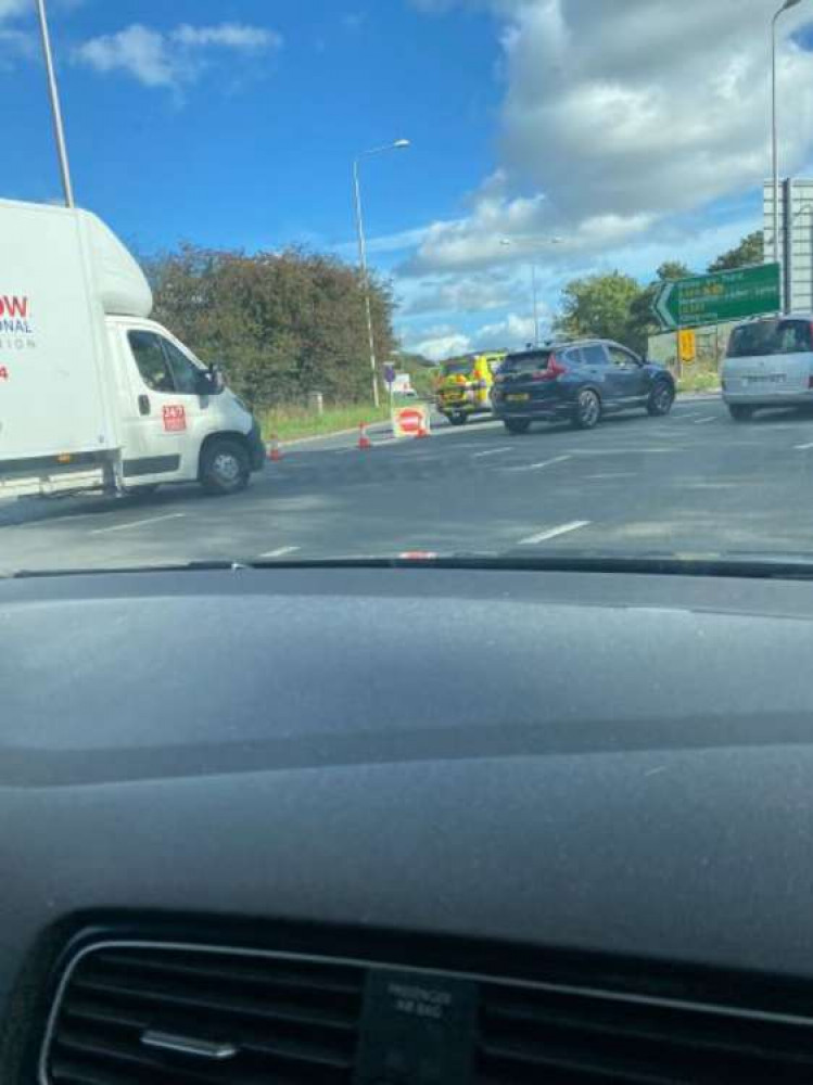 The A500 was closed off from Crewe to Stoke at junction 16 of the motorway.