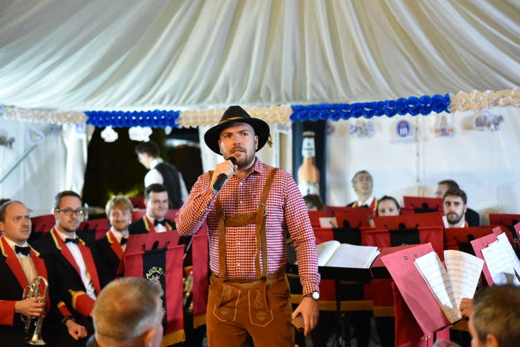 Staff got into costume for the White Lion Weston's Oktoberfest.