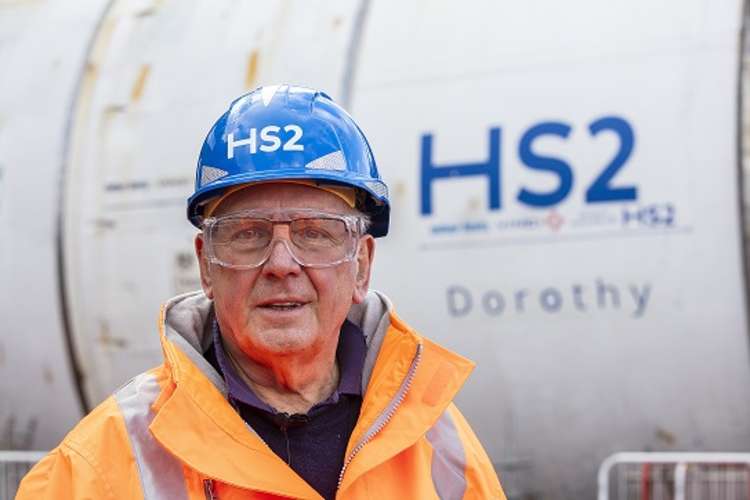 Railway Benefit Fund President Pete Waterman named a tunnel boring machine working on Phase 1 of HS2 'Dorothy'.