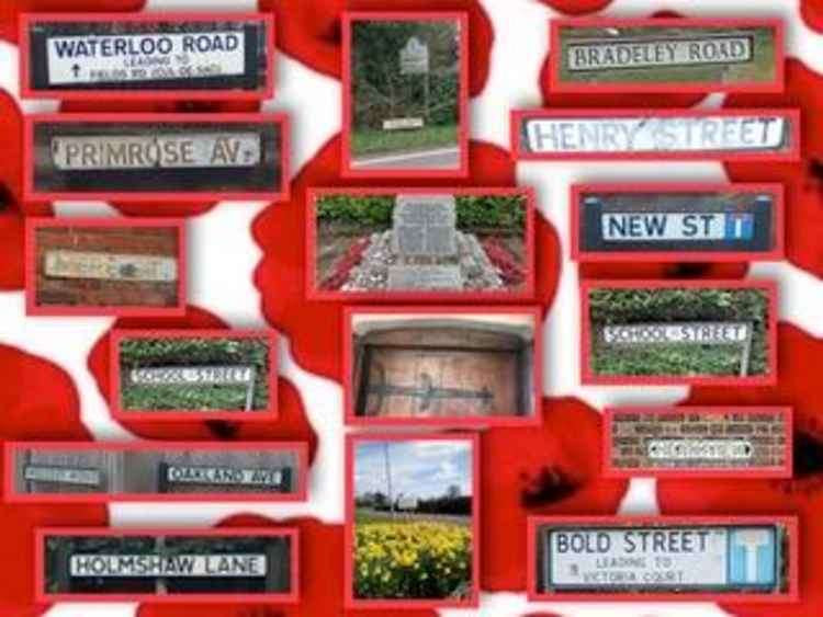 The Poppy collage showed streets in Haslington from which men left to serve in WW1.