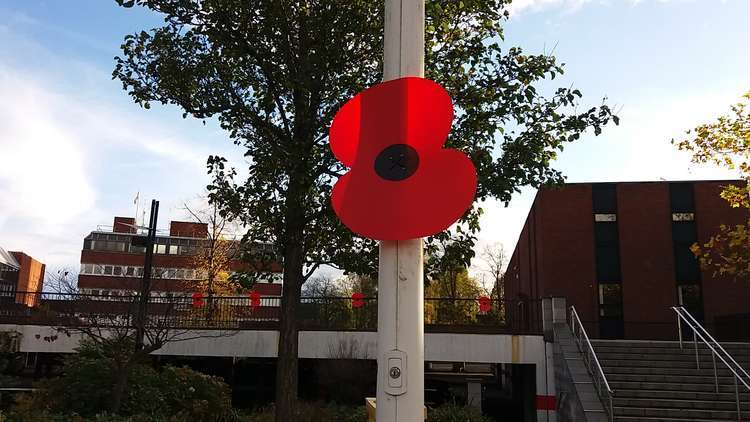 Memorial Square is ready for Sunday's Remembrance.