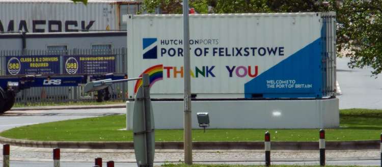 Port of Felixstowe Dock Gate 2 (Picture credit: Felixstowe Nub News)
