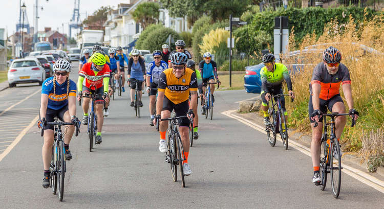 Media ride arrives in Felixstowe (Picture credit: Mark Ritter)