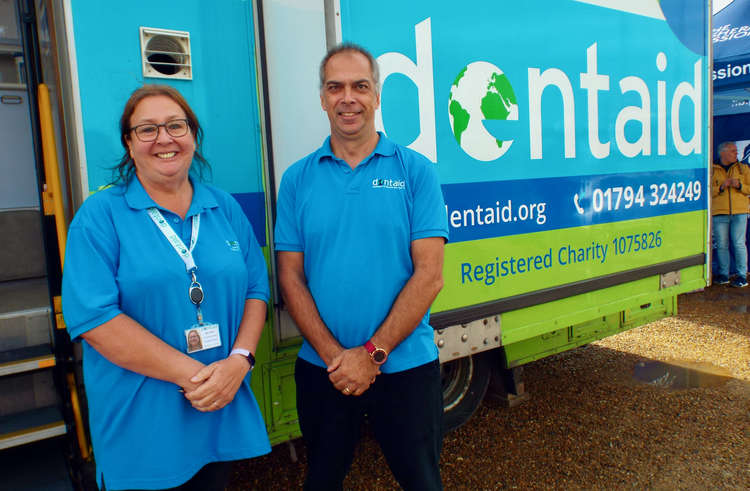 Dentaid development manager Sue Smith with logistics manager Clive