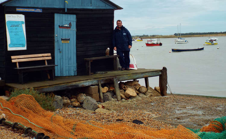 Tim Jenkins from the Fishermen's Mission is at home at Felixstowe Ferry