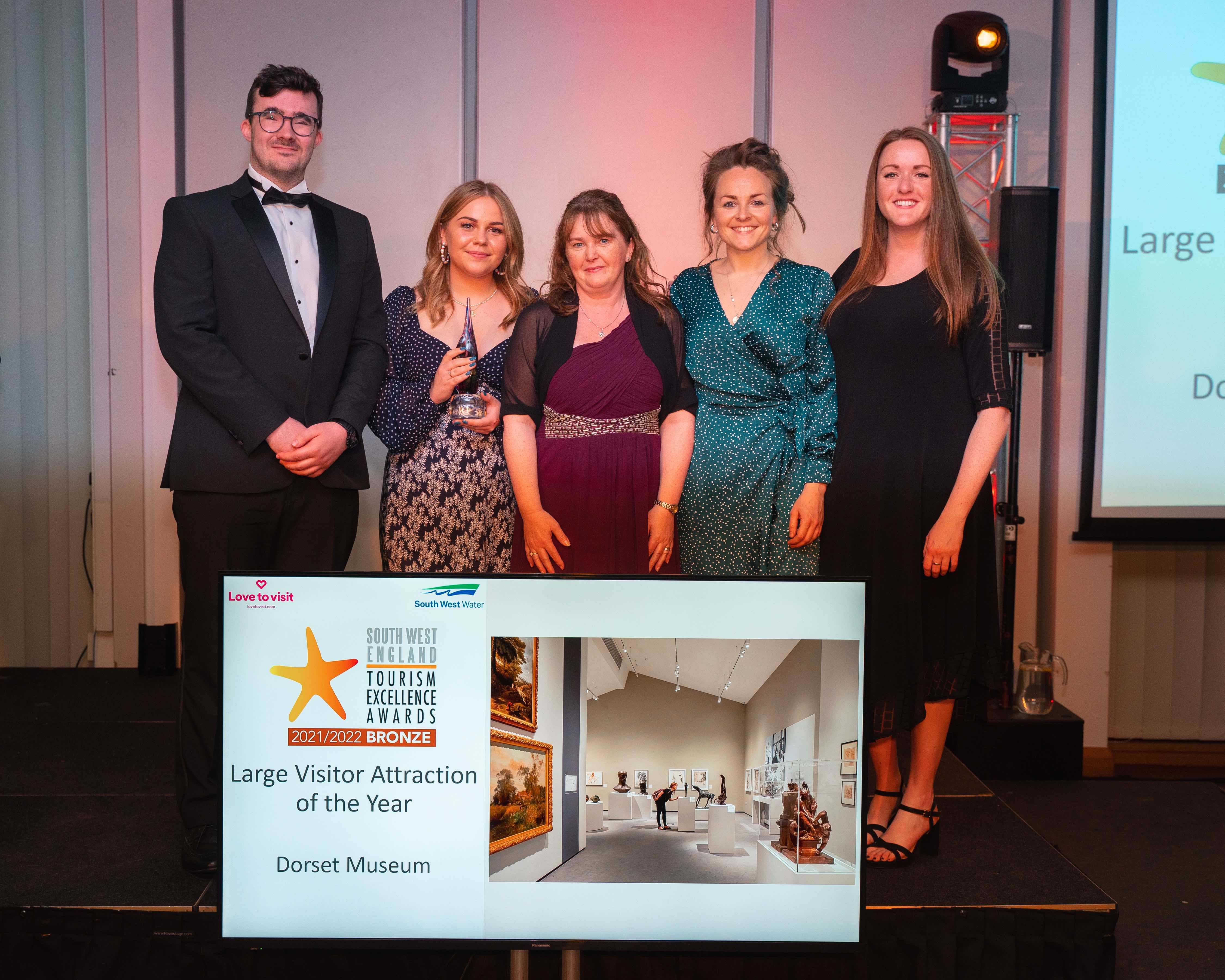 Dorset Museum won bronze in the Large Visitor Attraction of the Year category in the South West Tourism Awards