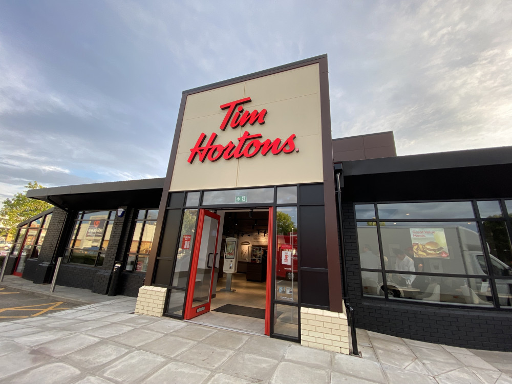 We now know the drive-thru is likely to be a Tim Hortons.