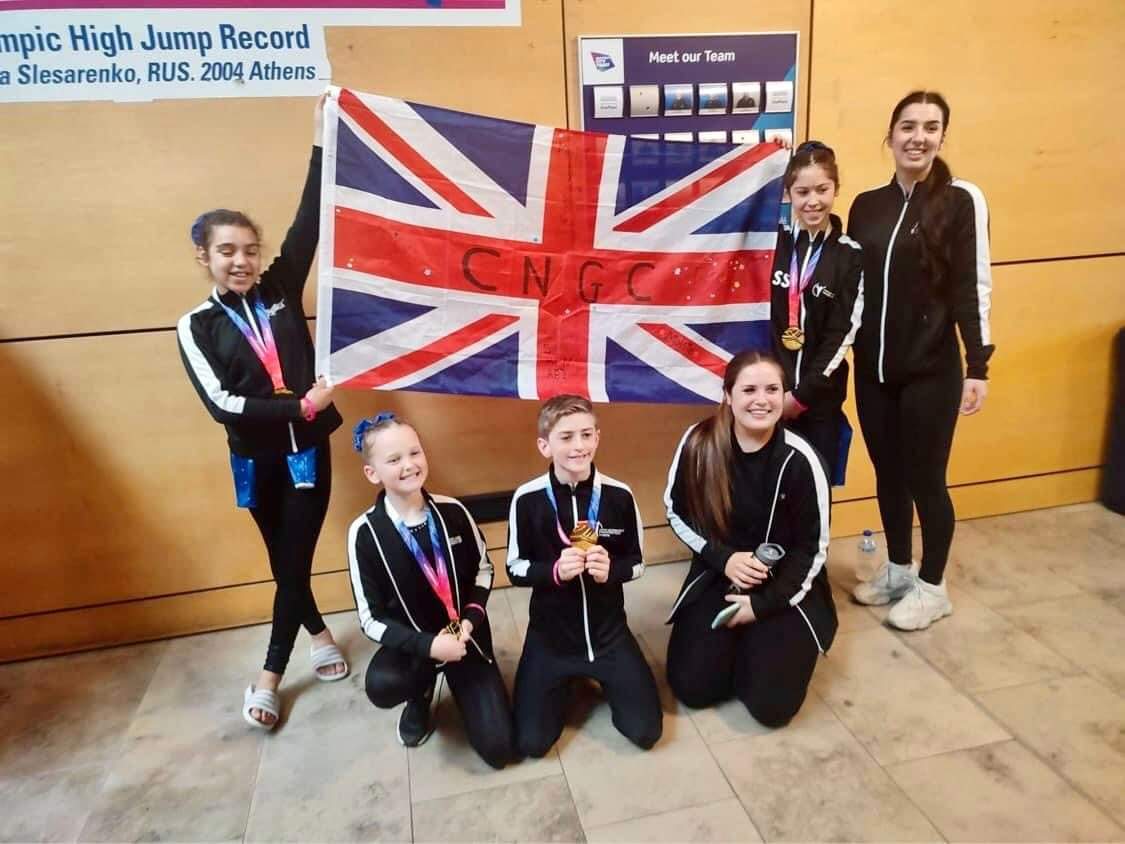 Left to right: Abi Perrine, Sienna Long, Ben Leech, Tehya Lines, Sophie Slinn and Liv Morris (CNGC).