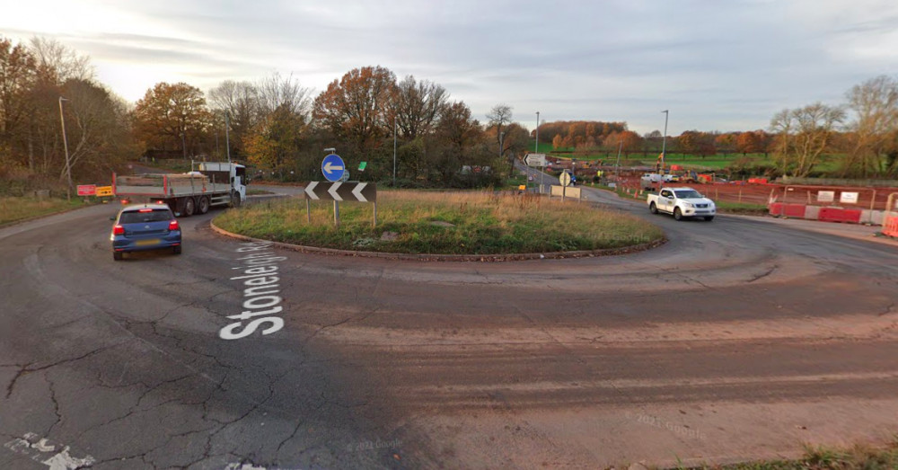 The link road would join the Stoneleigh Island junction with Westwood Heath (Image via google maps)