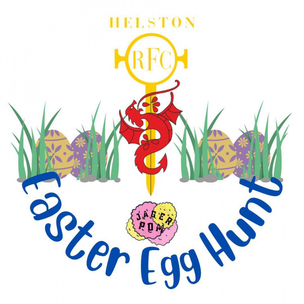 Easter egg hunt at Helston RFC.