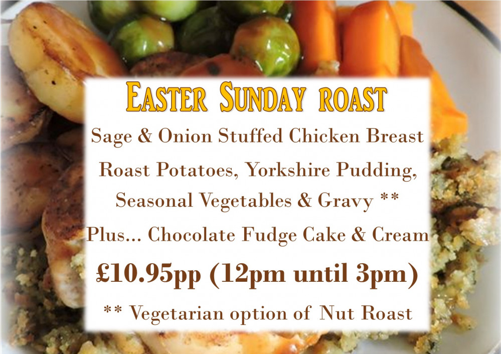 Easter Sundat roast at The Bell. 