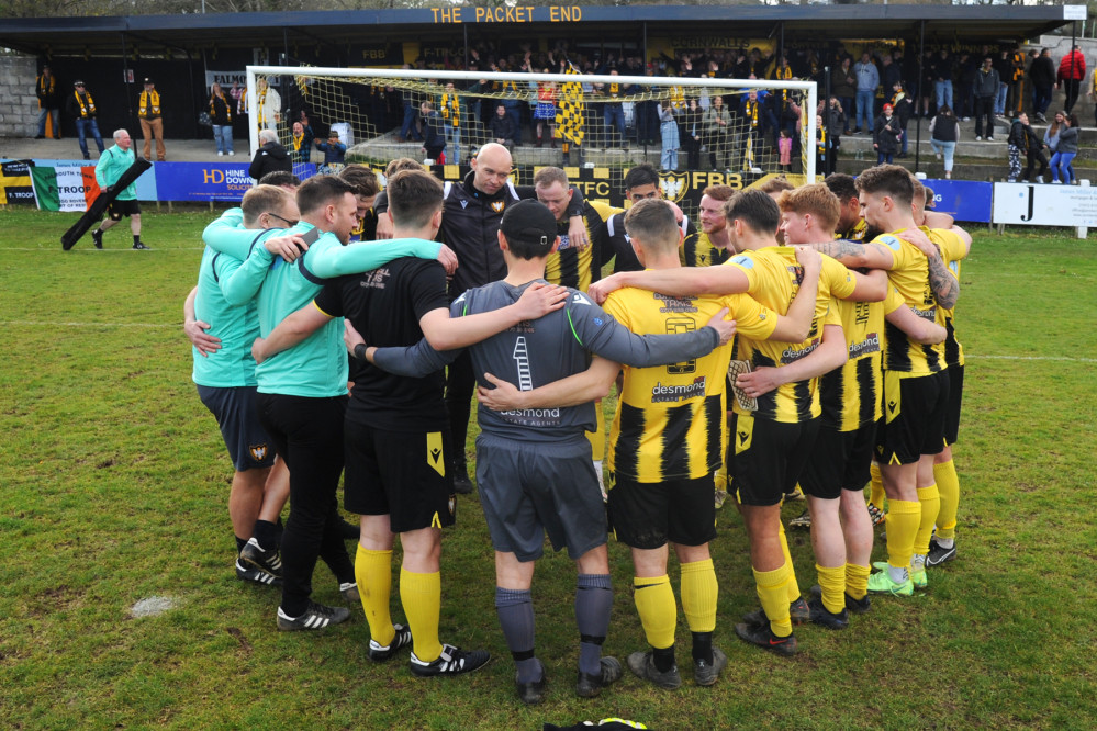 Falmouth Town could be about to secure their first league title in 22 years. Credit: Falmouth Town FC.