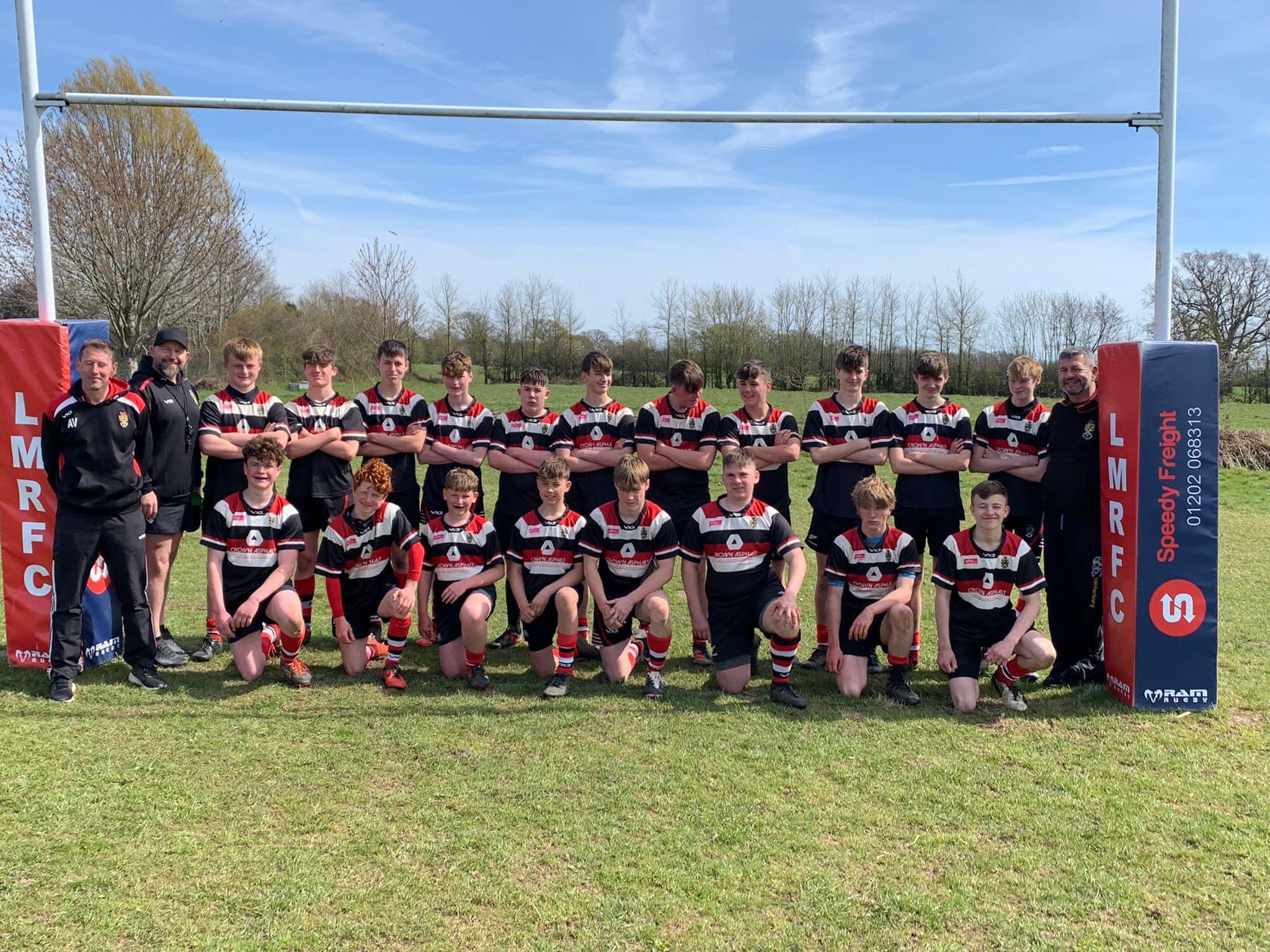 The Frome RFC U15’s played Lychett Minster in their last Dorset & Wilts game today.    All the coaches and parents are so proud of the boys and how they have played this season