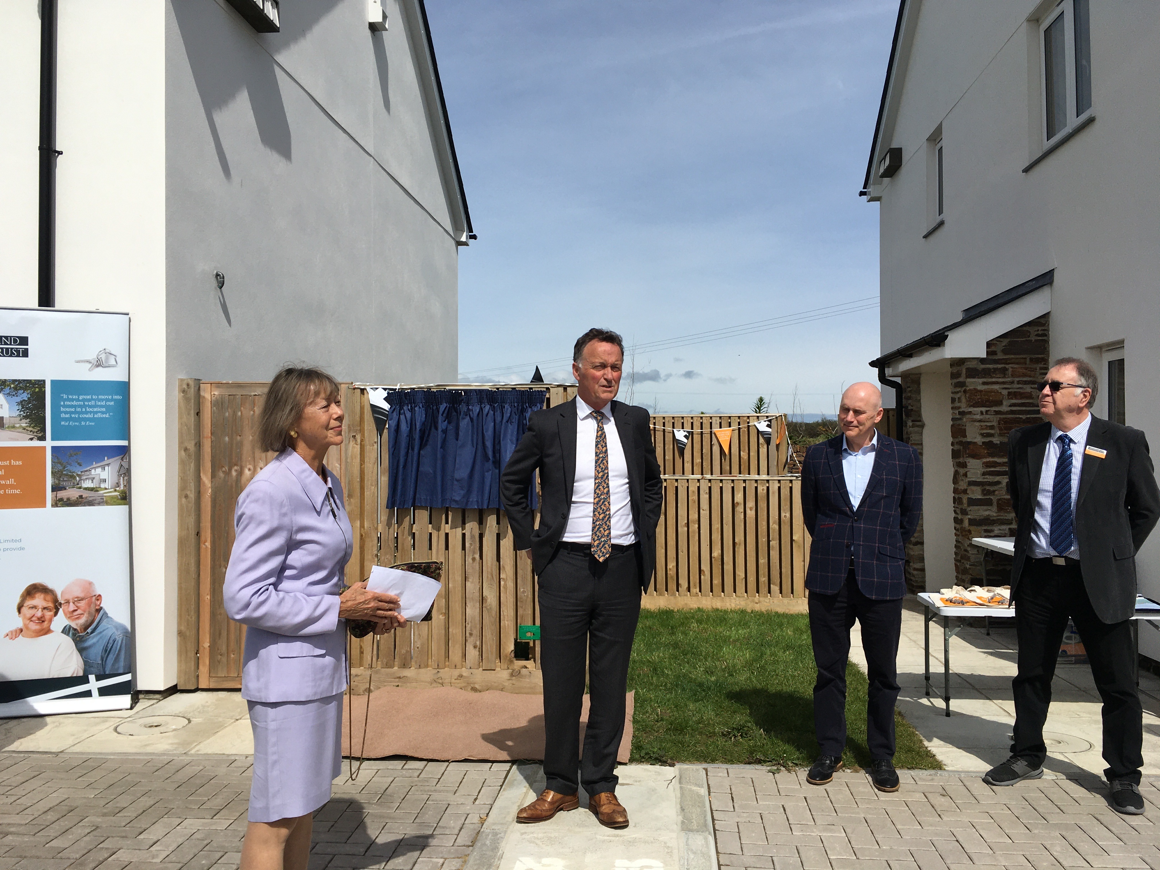 Call The Midwife star Jenny Agutter officially launches new affordable housing scheme in Ruan Minor (Image: Richard Whitehouse/LDRS).