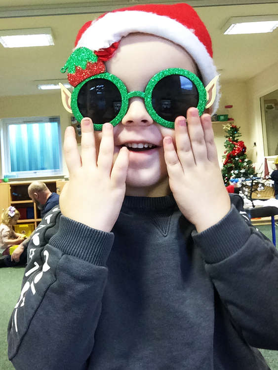 Christmas specs at the Peter Pan Centre for Children with Special Needs in Newcastle-under-Lyme.