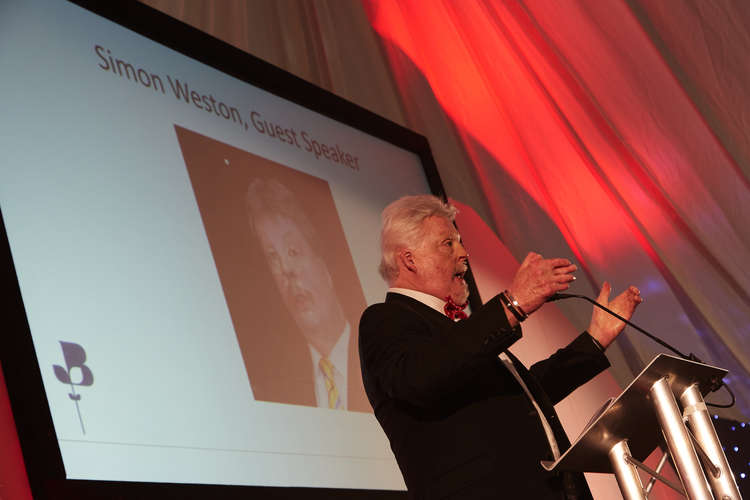 Simon Weston CBE was guest speaker at the awards ceremony