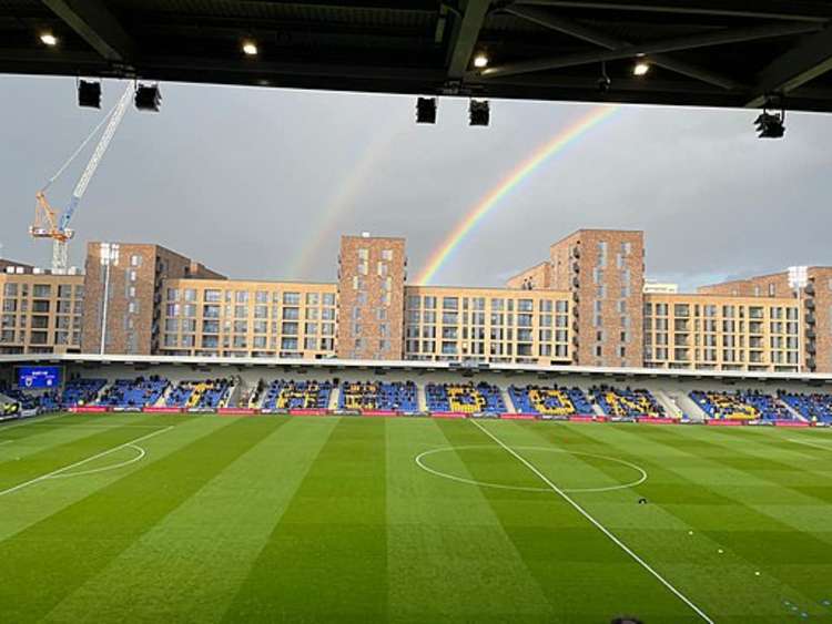 Crewe's second visit to the Cherry Red Records Stadium ended in defeat (Picture: Gary Heffernan).