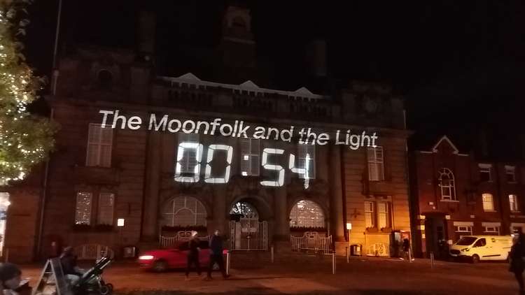 The Moon Folk projection has also been hit by the bad weather.