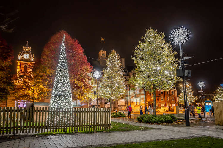 Crewe's Christmas lights were switched on on November 26 (Picture: Peter Robinson).