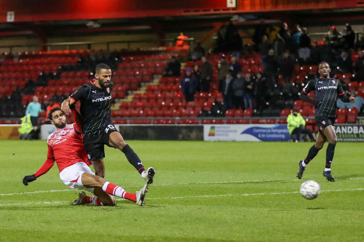 Mikael Mandron tucks away the opening goal (Picture credit: Kevin Warburton)