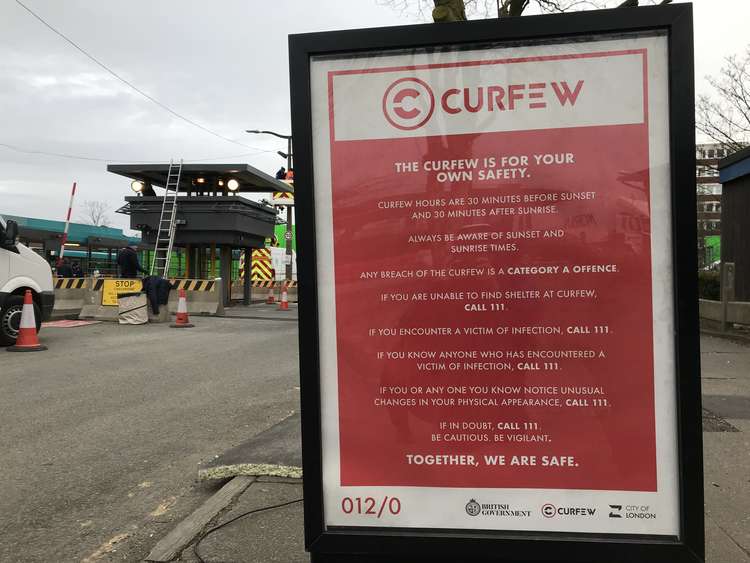 An 'ominous warning' during the filming of Curfew (Picture: Jonathan White).