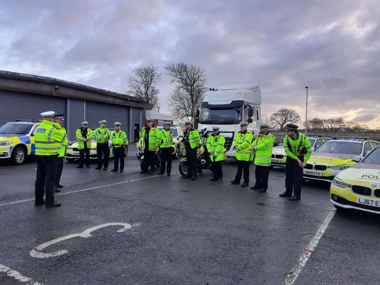 Op Enforcing was launched at junction 17 of the M6.