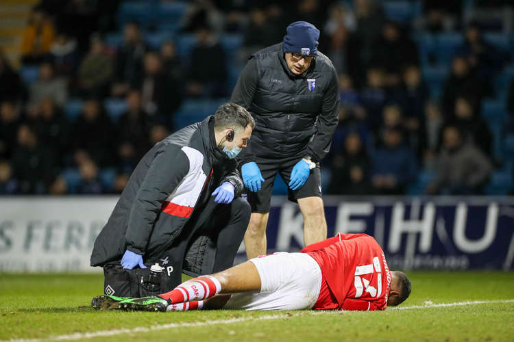 Mikael Mandron's first-half injury was a blow (Picture credit: Kevin Warburton).