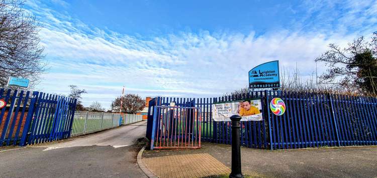 Leighton Academy primary school will be closed off to traffic.