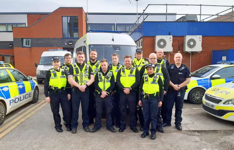 Crewe police force. (Picture credit: Cheshire Police 2020).